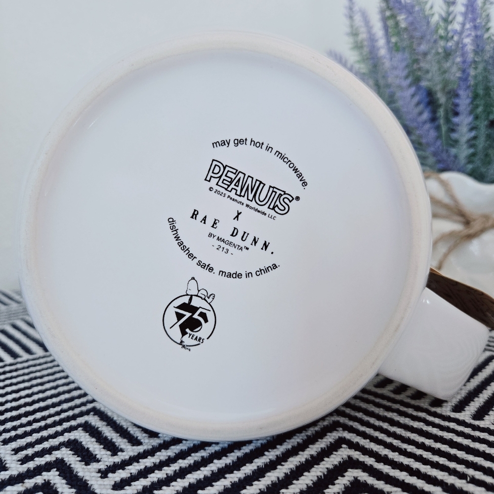 Rae Dunn White Peanuts Mug - Picture 3 of 5